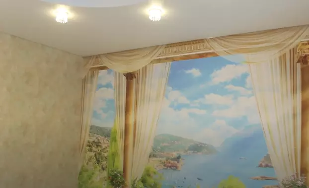 Натяжной потолок с фотопечатью